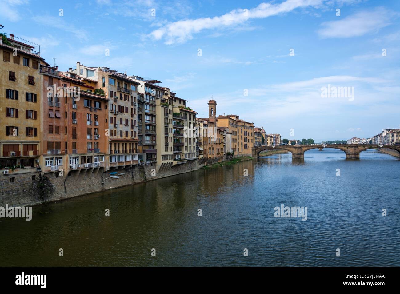 Firenze, Italia, è famosa per la sua storia. Come centro del commercio e della finanza europea tardo medievale, era una delle città più ricche del XV secolo Foto Stock