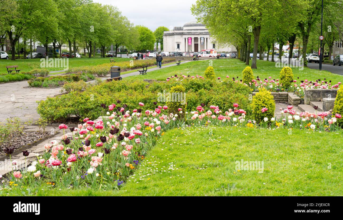 Port Sunlight Village, Wirral, Inghilterra nord-occidentale. Nella foto di maggio 2024. Foto Stock