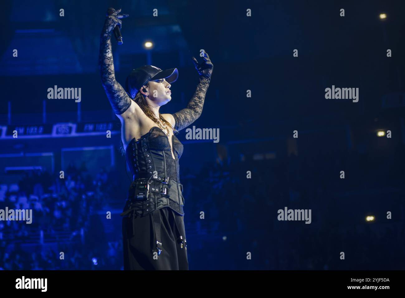 Roma, Italia. 14 novembre 2024. Emma Marrone durante il concerto del Tour "in da Town" al Palazzo dello Sport il 14 novembre 2024 a Roma - Italia Credit: Live Media Publishing Group/Alamy Live News Foto Stock