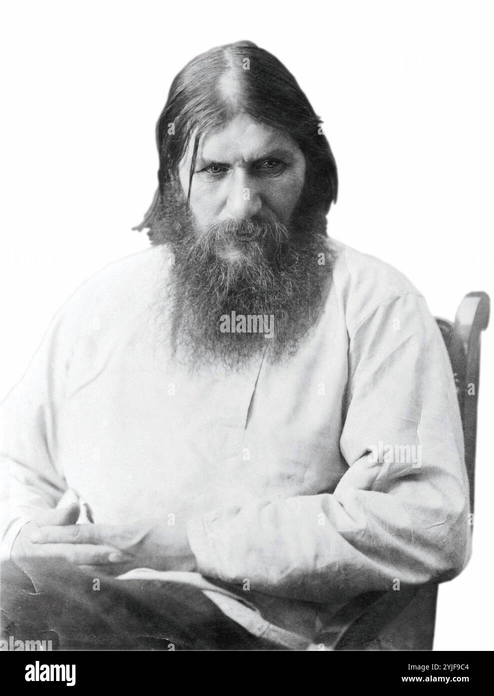 Grigori Yefimovich Rasputin (1869-1916). Museo: Museo statale di storia politica della Russia, San Pietroburgo. Autore: ANONIMO. Copyright: Questa opera non è di dominio pubblico. È responsabilità dell'utente ottenere tutte le autorizzazioni di terze parti necessarie dal gestore del copyright nel proprio paese prima della pubblicazione. Foto Stock