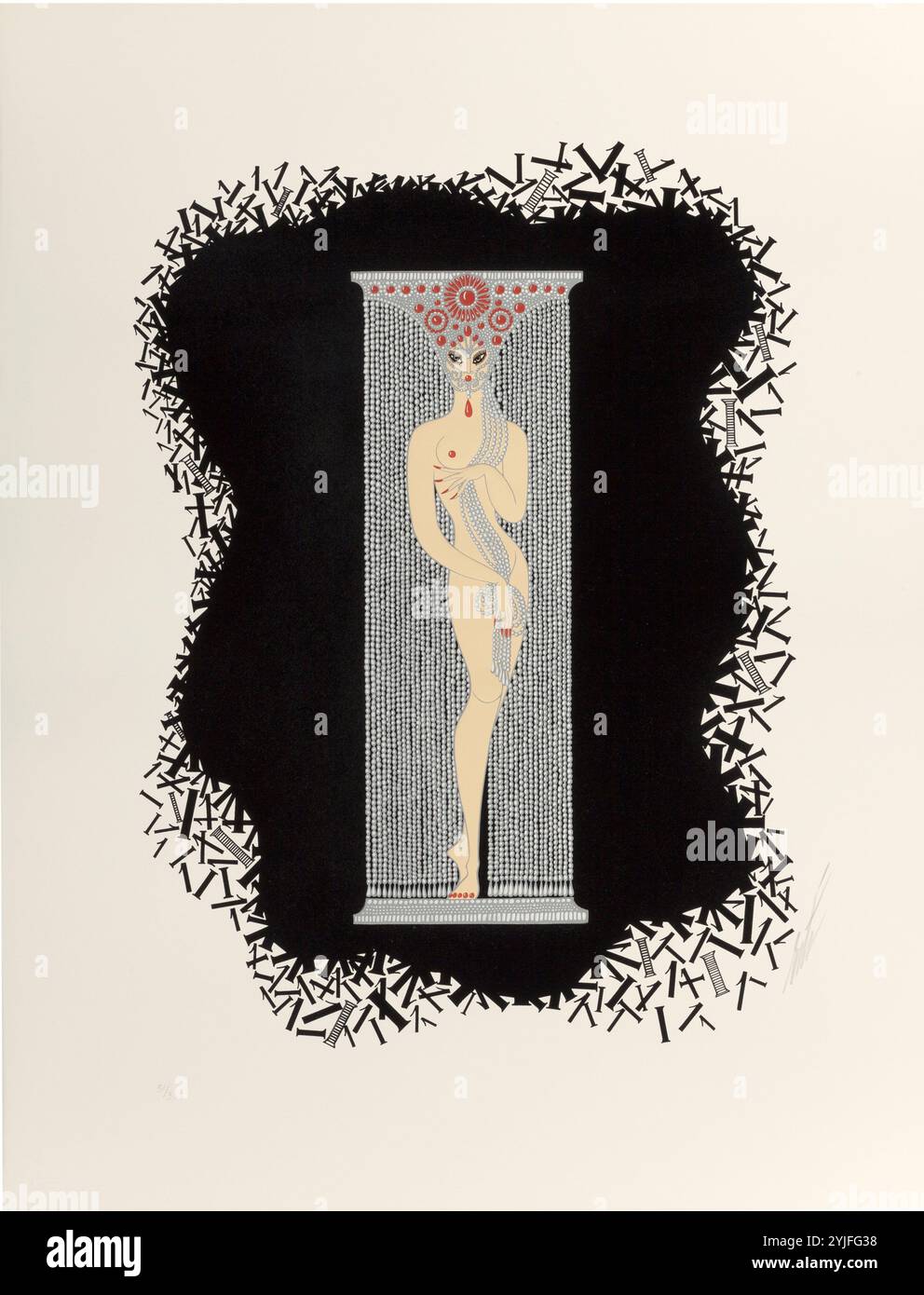 I numeri: Una Suite. Museo: COLLEZIONE PRIVATA. Autore: Erté (Romain de Tirtoff). Copyright: Questa opera non è di dominio pubblico. È responsabilità dell'utente ottenere tutte le autorizzazioni di terze parti necessarie dal gestore del copyright nel proprio paese prima della pubblicazione. Foto Stock