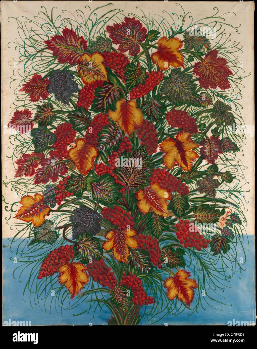 Il Bouquet di grandi dimensioni. Artista: Séraphine Louis (Francese, 1864-1942). Dimensioni: 57 1/2 x 44 3/4 in. (146.1 x 113,7 cm). Diritti e riproduzione: © 2017 Artists Rights Society (AR), New York. Data: ca. 1907. Museo: Metropolitan Museum of Art di New York, Stati Uniti d'America. Foto Stock