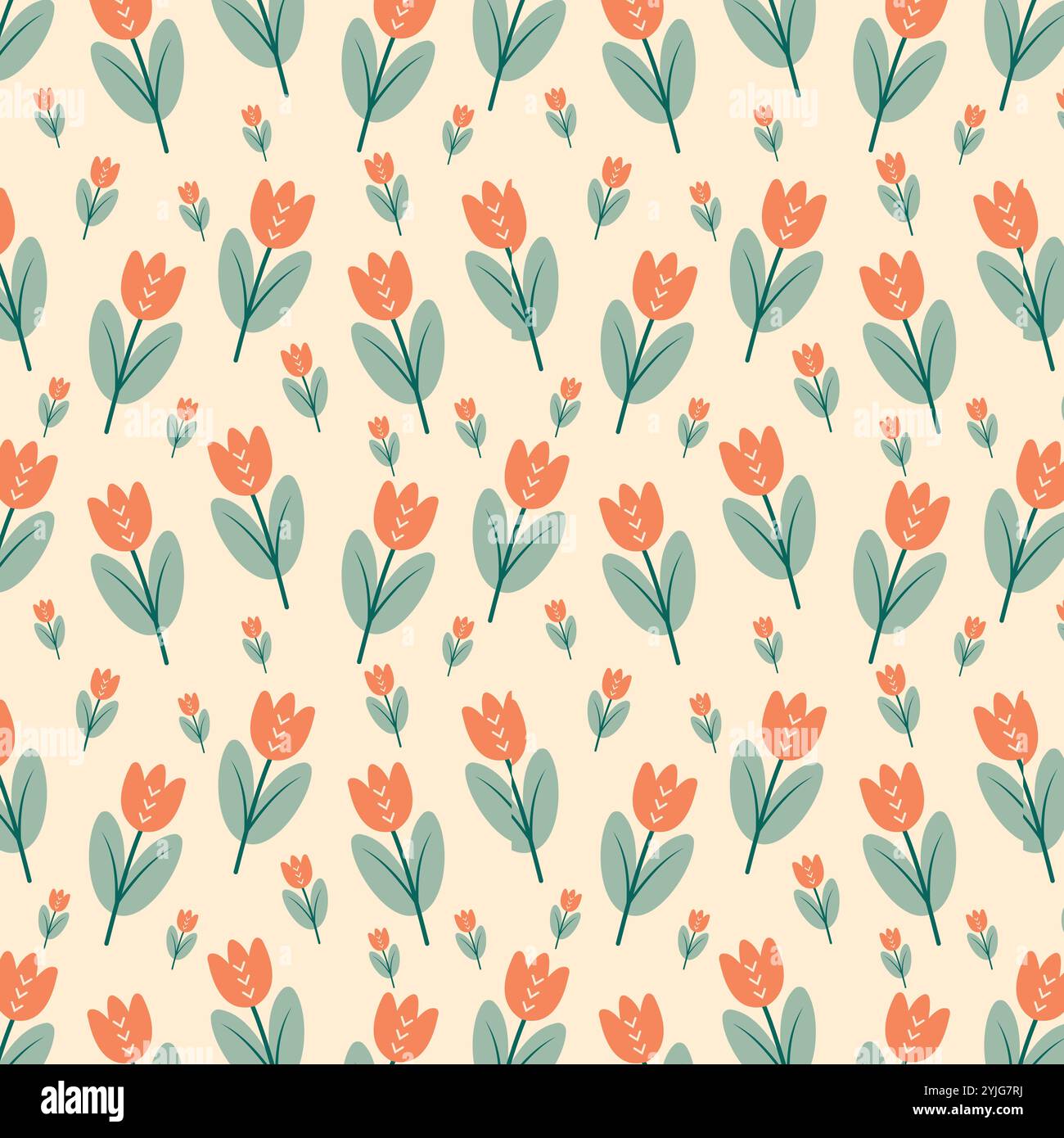 Motivo floreale senza cuciture con splendidi fiori e colori. Illustrazione Vettoriale