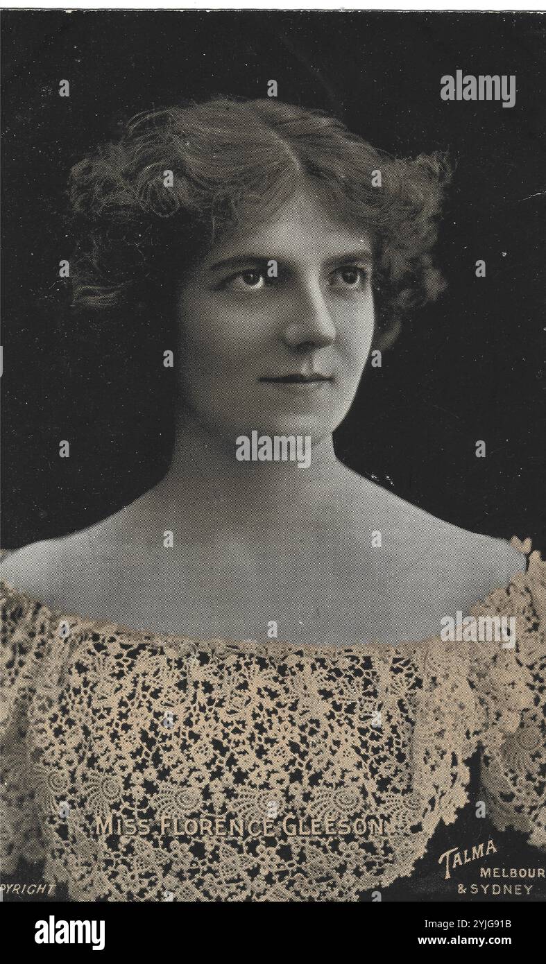 Florence Gleeson - un'immagine teatrale vintage dell'attrice Florence Gleeson Foto Stock