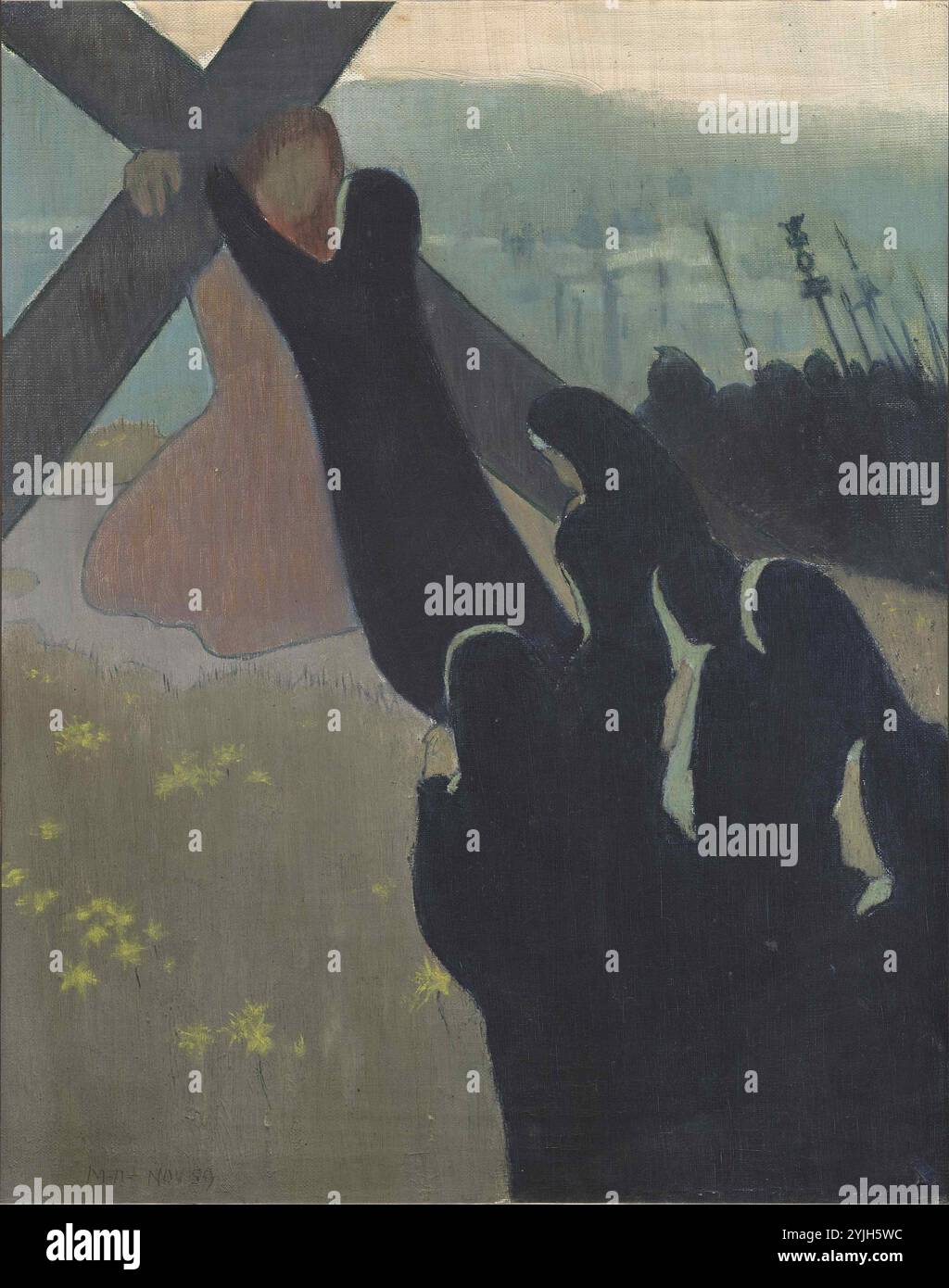 Le Calvaire ou Montée au calvaire. Museo: Musée d'Orsay, Parigi. Autore: Maurice Denis. Foto Stock