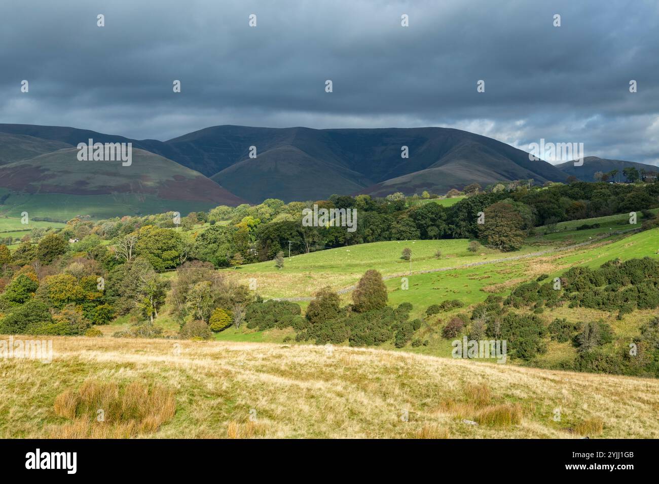 Howgill si trova vicino a Sedbergh, nel sud-est della Cumbria, in Inghilterra. Foto Stock