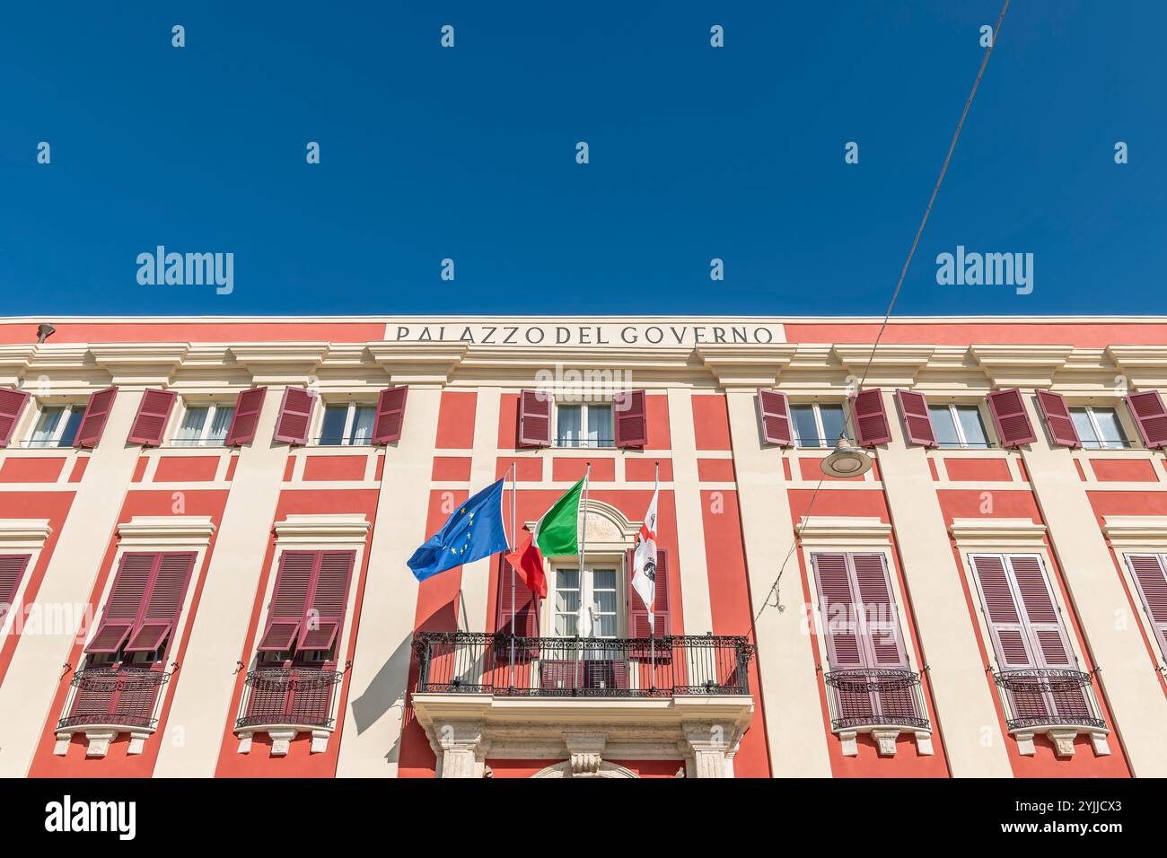 Il Palazzo reale, chiamato anche Palazzo del Viceré, è un edificio storico di Cagliari, in Italia Foto Stock