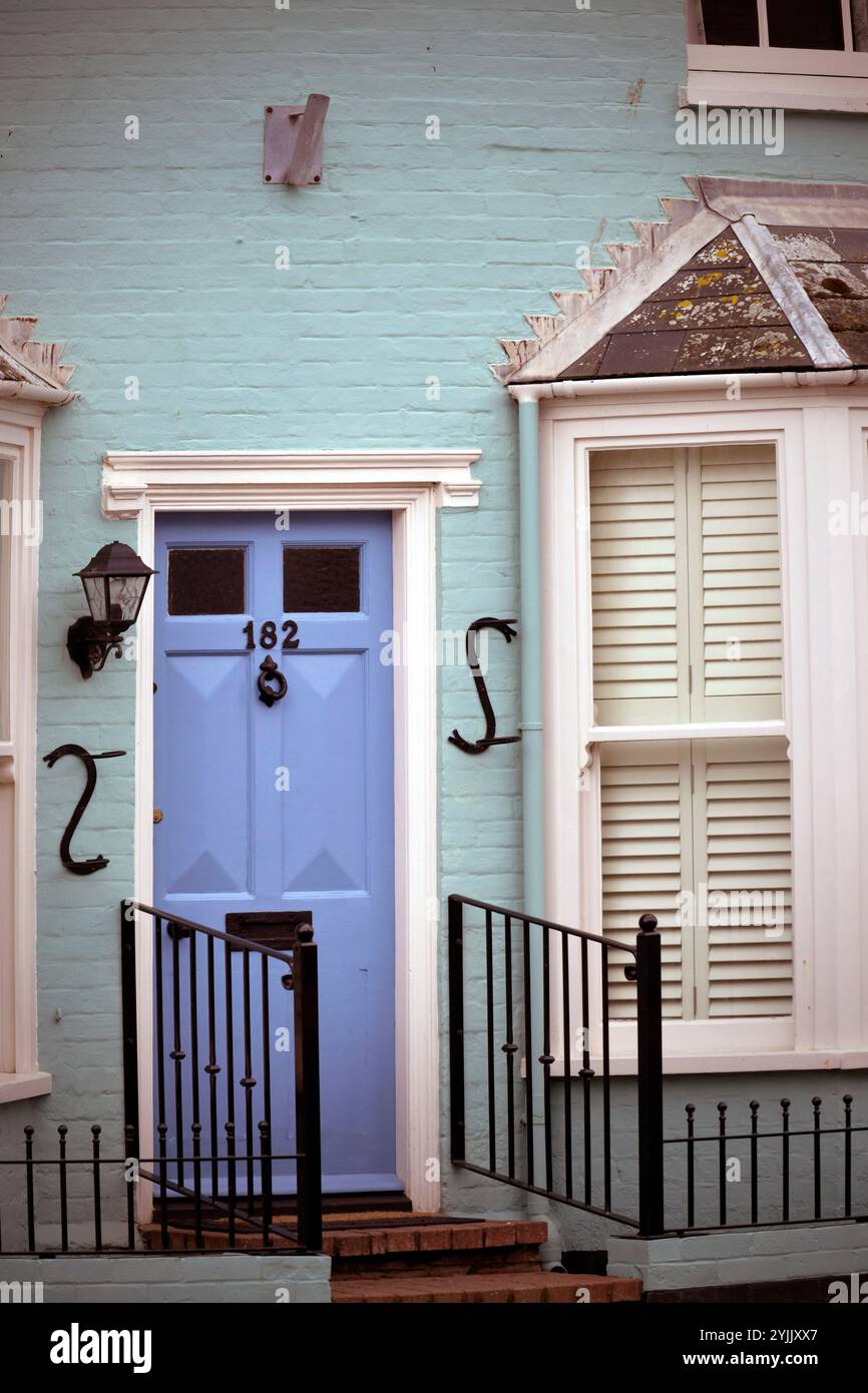 casa nell'alta via di aldeburgh, suffolk, inghilterra Foto Stock