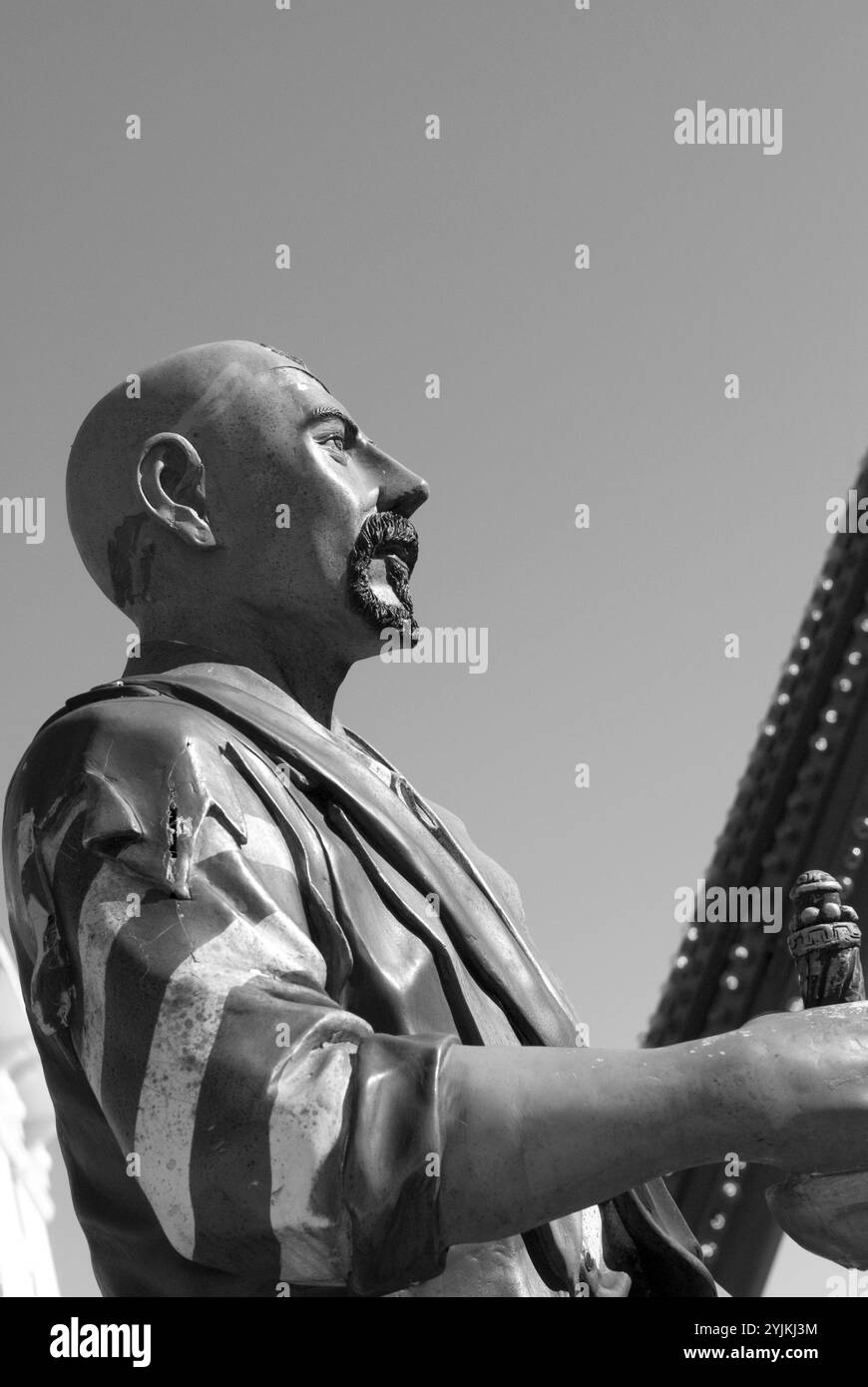 Statua al Pavilion Nostalgia Park di Myrtle Beach, South Carolina, USA, che mostra il ricco patrimonio culturale e di intrattenimento della zona. Foto Stock