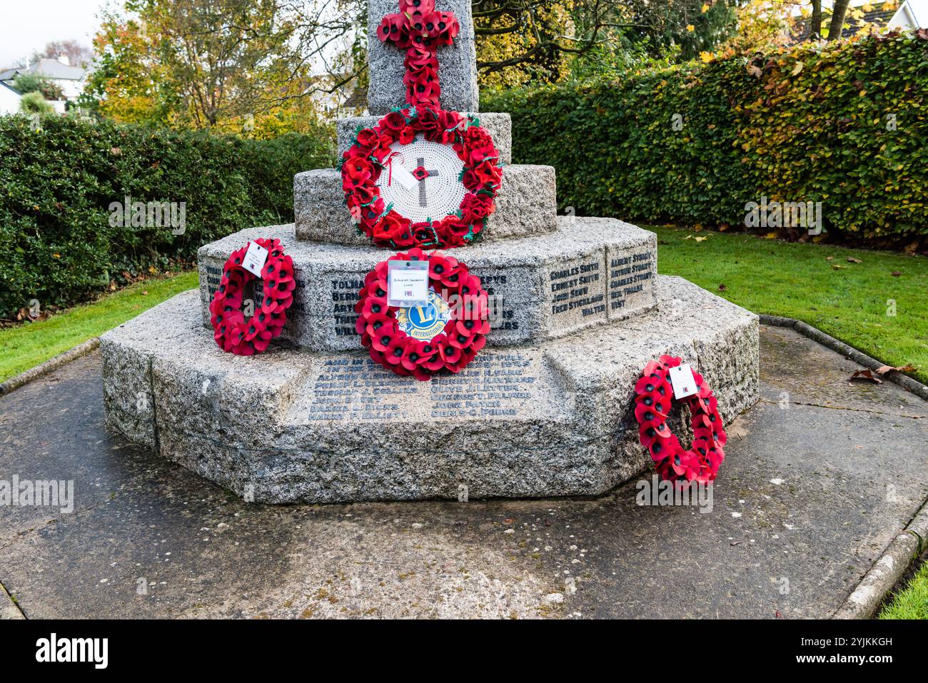 Servizio di commemorazione a East Budleigh. Foto Stock