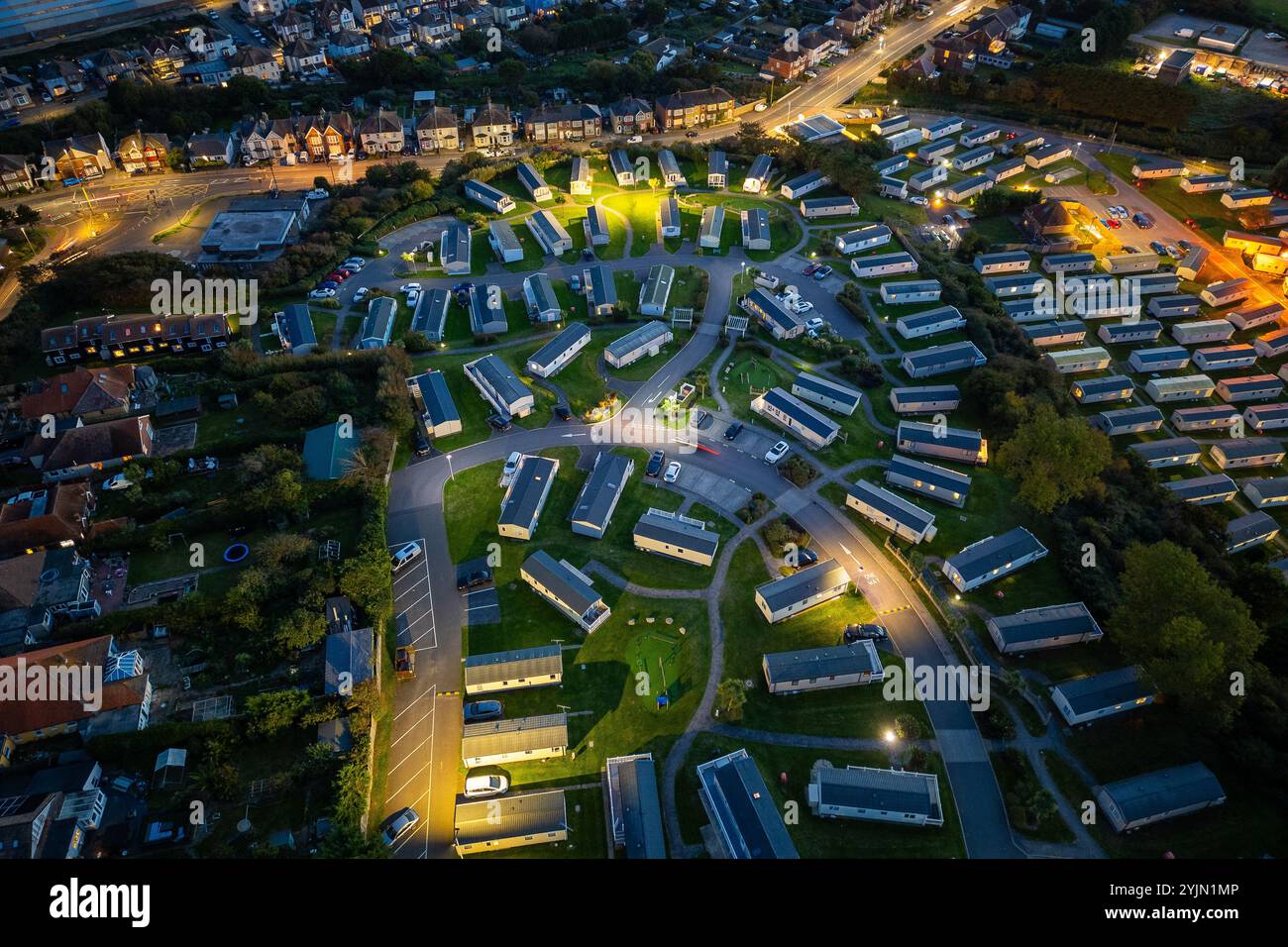 Combe Haven Holiday Park vicino a Hastings Foto Stock