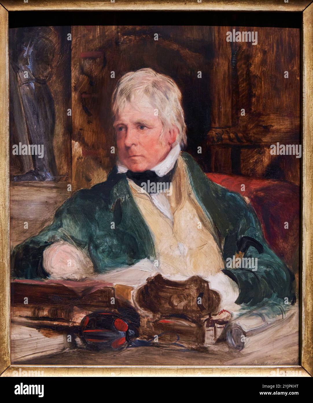 Sir Walter Scott, (1771-1832), circa 1824, di Sir Edwin Landseer, National Portrait Gallery, Londra, Regno Unito. Foto Stock