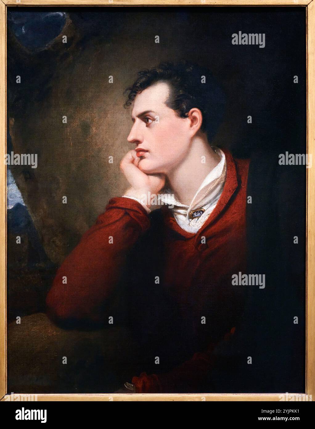 George, Lord Byron, (1788-1824), 1813, di Richard Westall, National Portrait Gallery, Londra, Regno Unito. Foto Stock