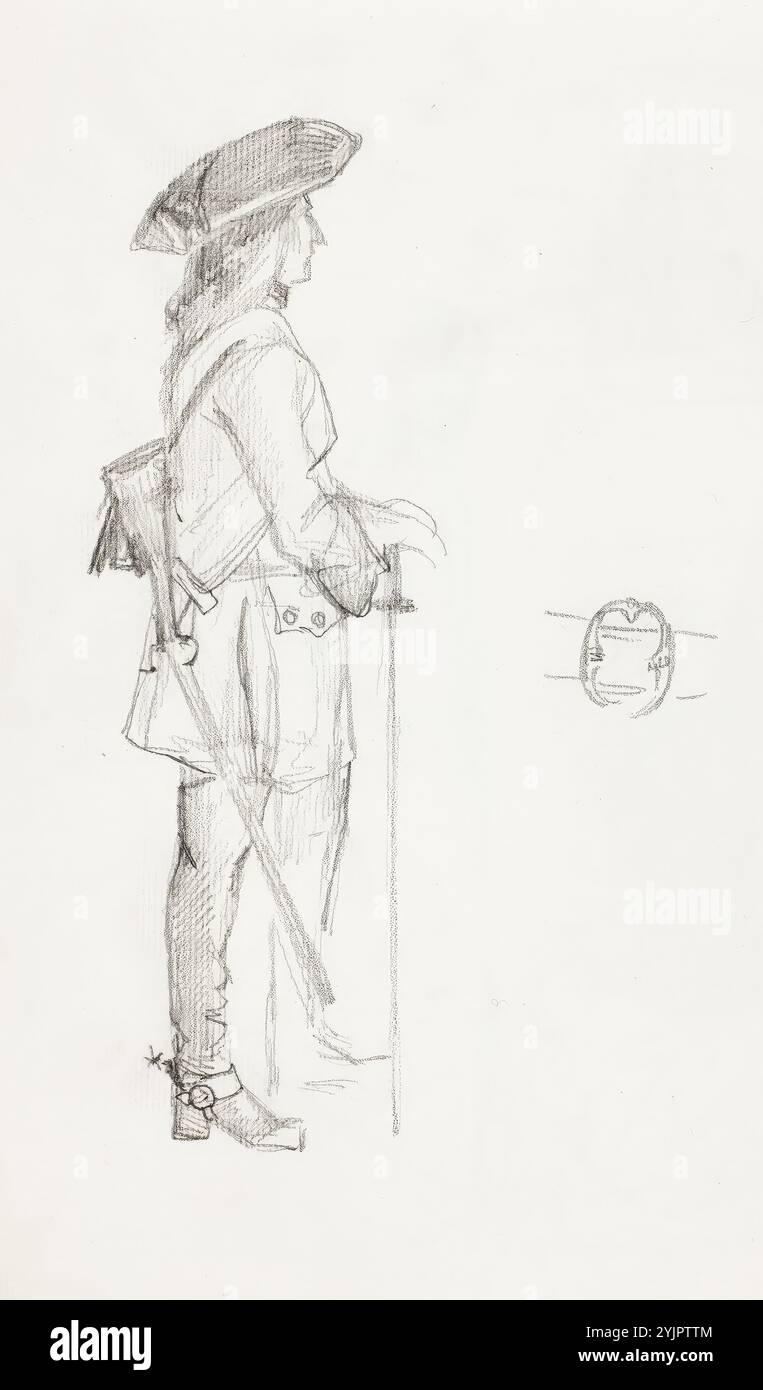 Wright, Magnus von (incerto), opera, paesaggio primaverile, 1852, acquerello e matita, disegno, 31,5 cm x 38,5 cm Foto Stock