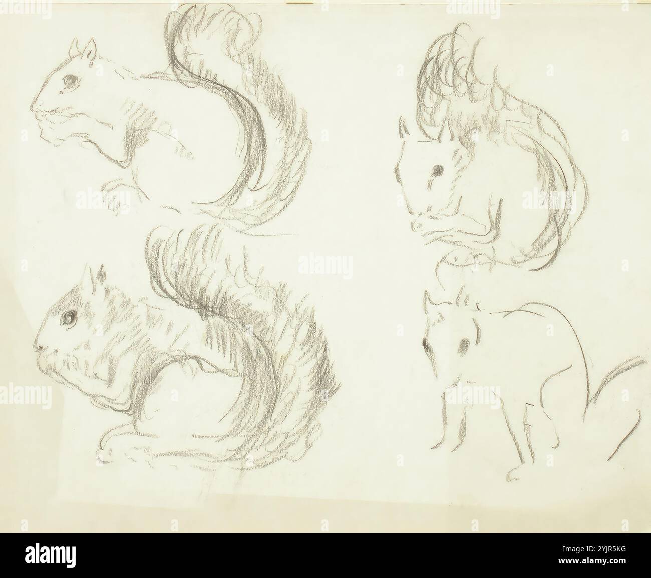 Finch, Alfred William, lavoro, Oravia, esercizio, gesso nero, disegno, 27,9 cm x 38 cm Foto Stock