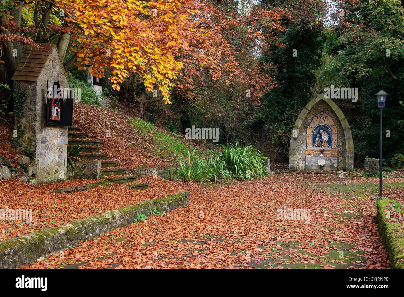 Shrine of the Scapular Vision on the Rosary Walk at the Friars, Aylesford, Kent Foto Stock