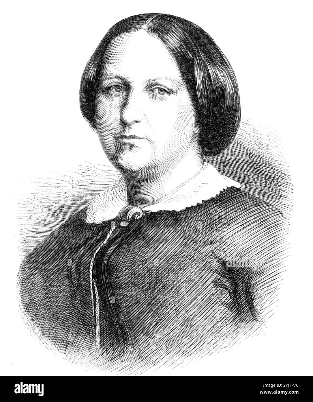 L'imperatrice del Brasile, 1864. "L'imperatrice Teresa, figlia del re Francesco I. di Napoli,...[e suo marito Dom Pedro II] hanno due figli, uno dei quali ha appena sposato il conte d'EU, un figlio del duca di Nemours: L'altro è anche una principessa". Da "Illustrated London News", 1864. Foto Stock