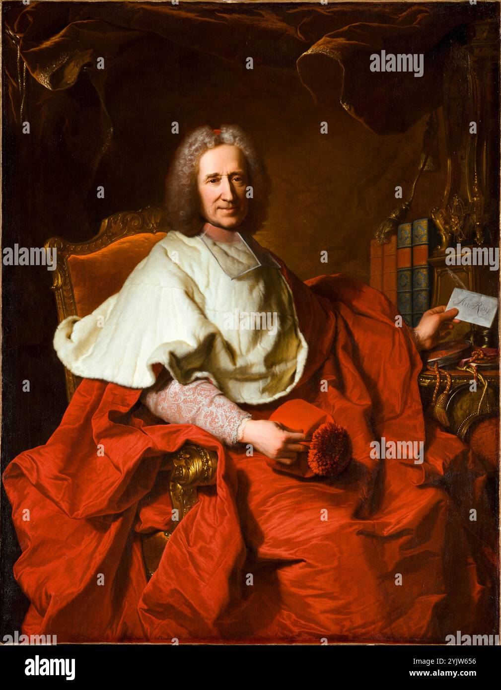 Ritratto del cardinale Guillaume Dubois. Hyacinthe Rigaud. 1723. Foto Stock
