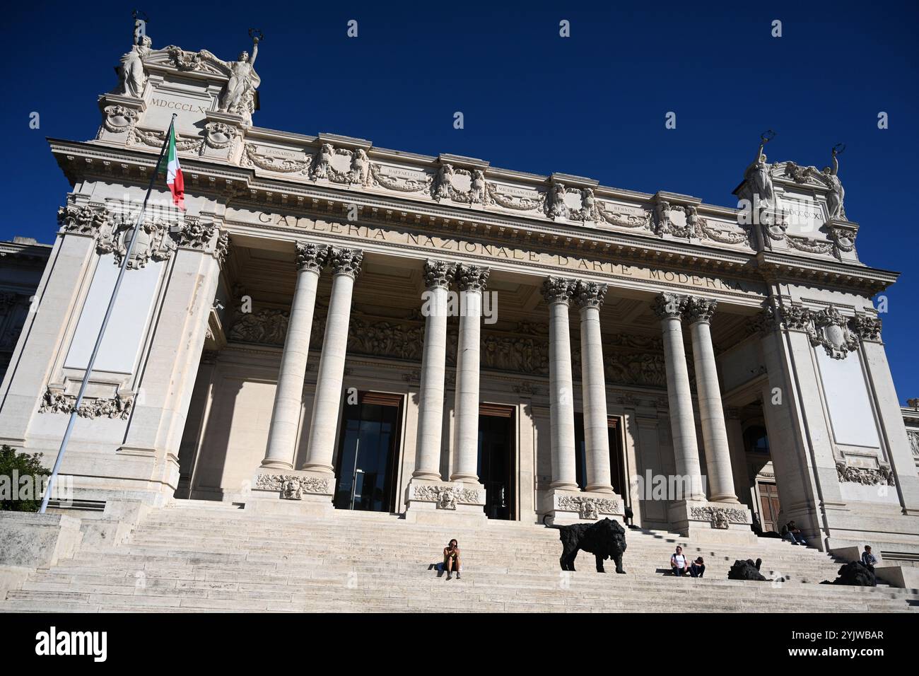 Roma, Italia - 1 novembre 2024: Galleria Nazionale di Arte moderna e Contemporanea di Roma. Foto Stock
