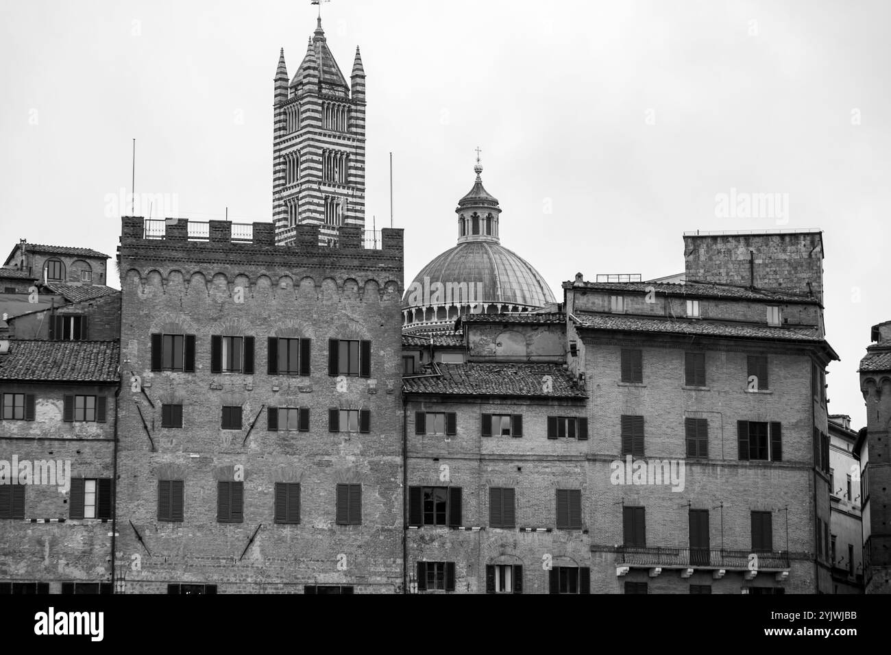 Siena, Italia - Apr 7, 2022: La Cattedrale di Siena è una chiesa medievale di Siena, dedicata fin dai primi tempi come chiesa mariana cattolica romana, oggi datata Foto Stock