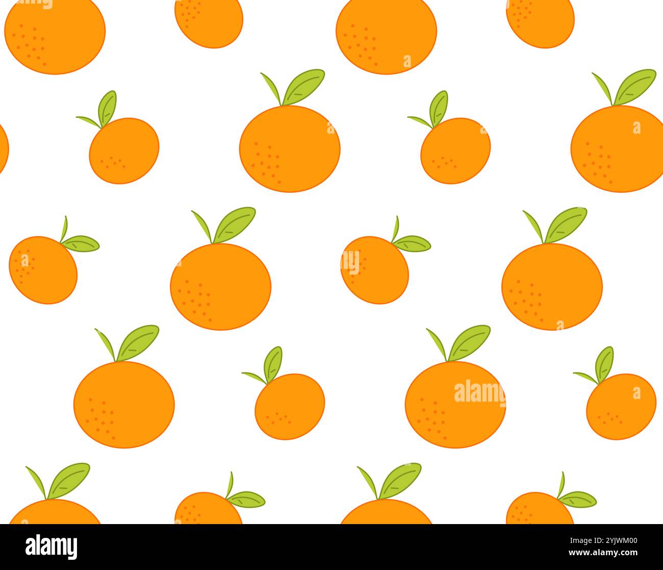 Motivo senza cuciture con mandarini arancioni, mandarini e foglie verdi. Sfondo trasparente, illustrazione grafica vettoriale. Illustrazione Vettoriale