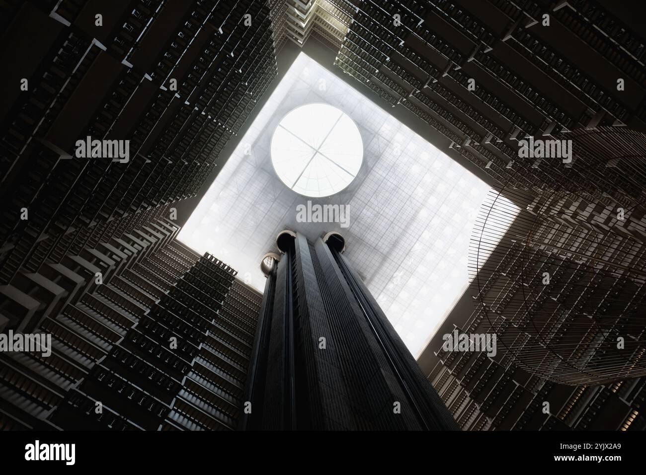 Una struttura magnifica - Hyatt Regency Atlanta. Progettato dal defunto John Portman. Foto Stock