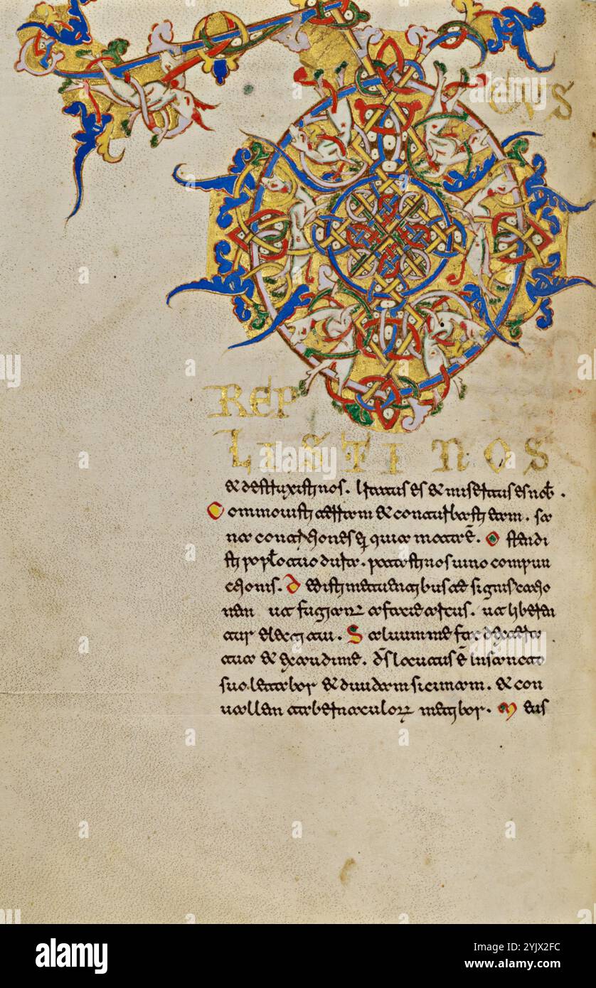 Abitato iniziale D; Breviario, 1153. Foto Stock