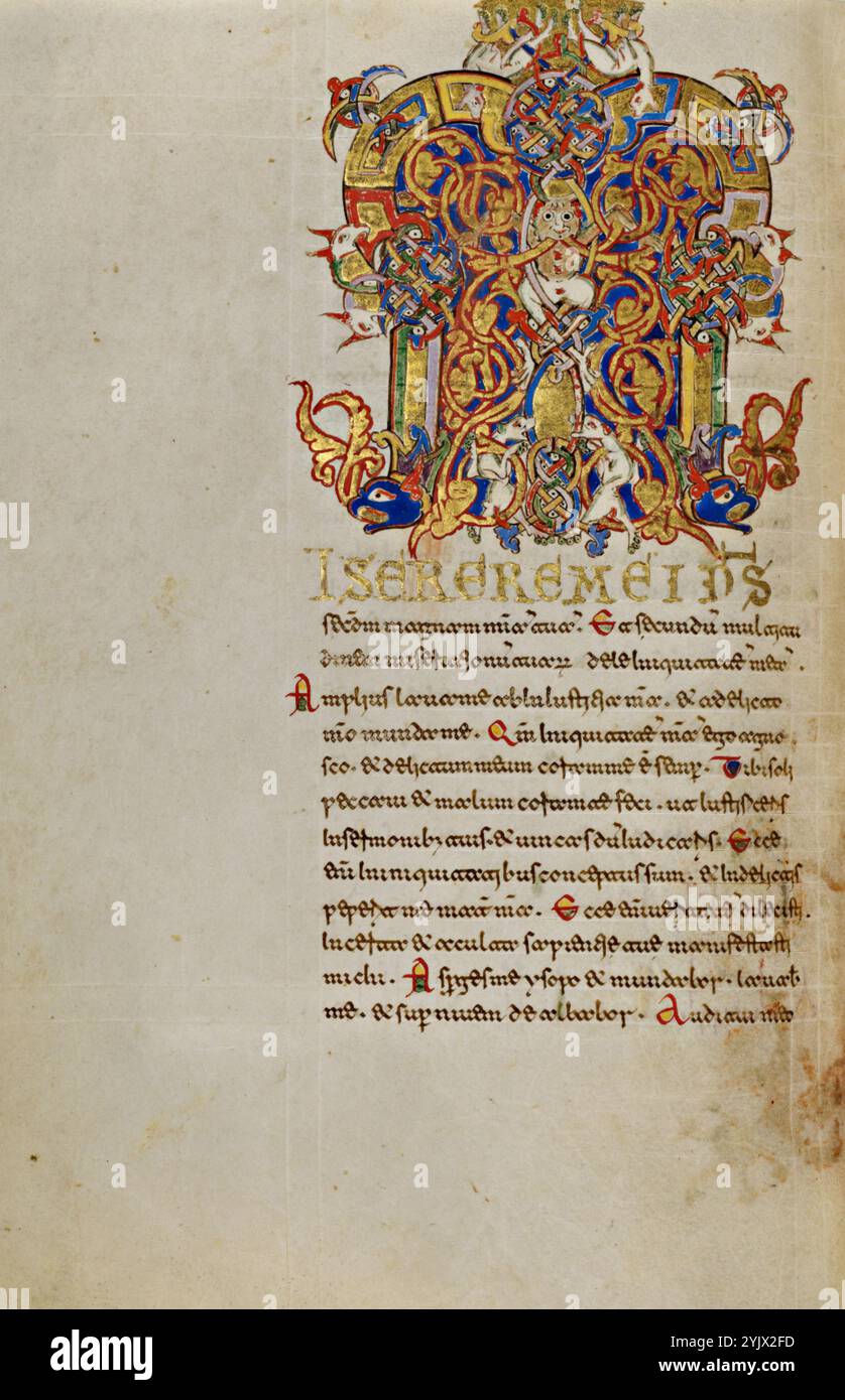 Abitato iniziale M; Breviario, 1153. Foto Stock