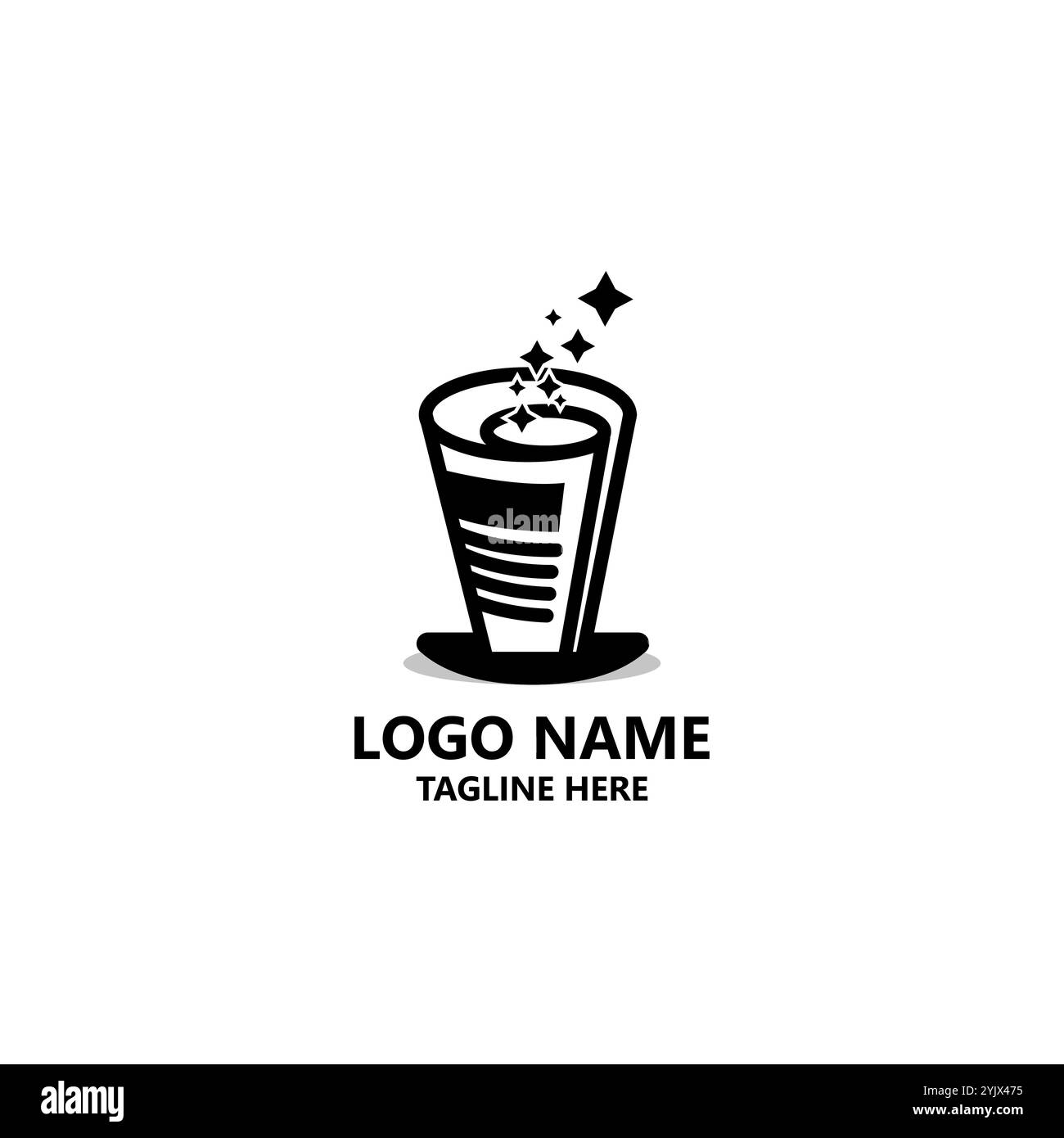 logo magic printing vettoriale Illustrazione Vettoriale