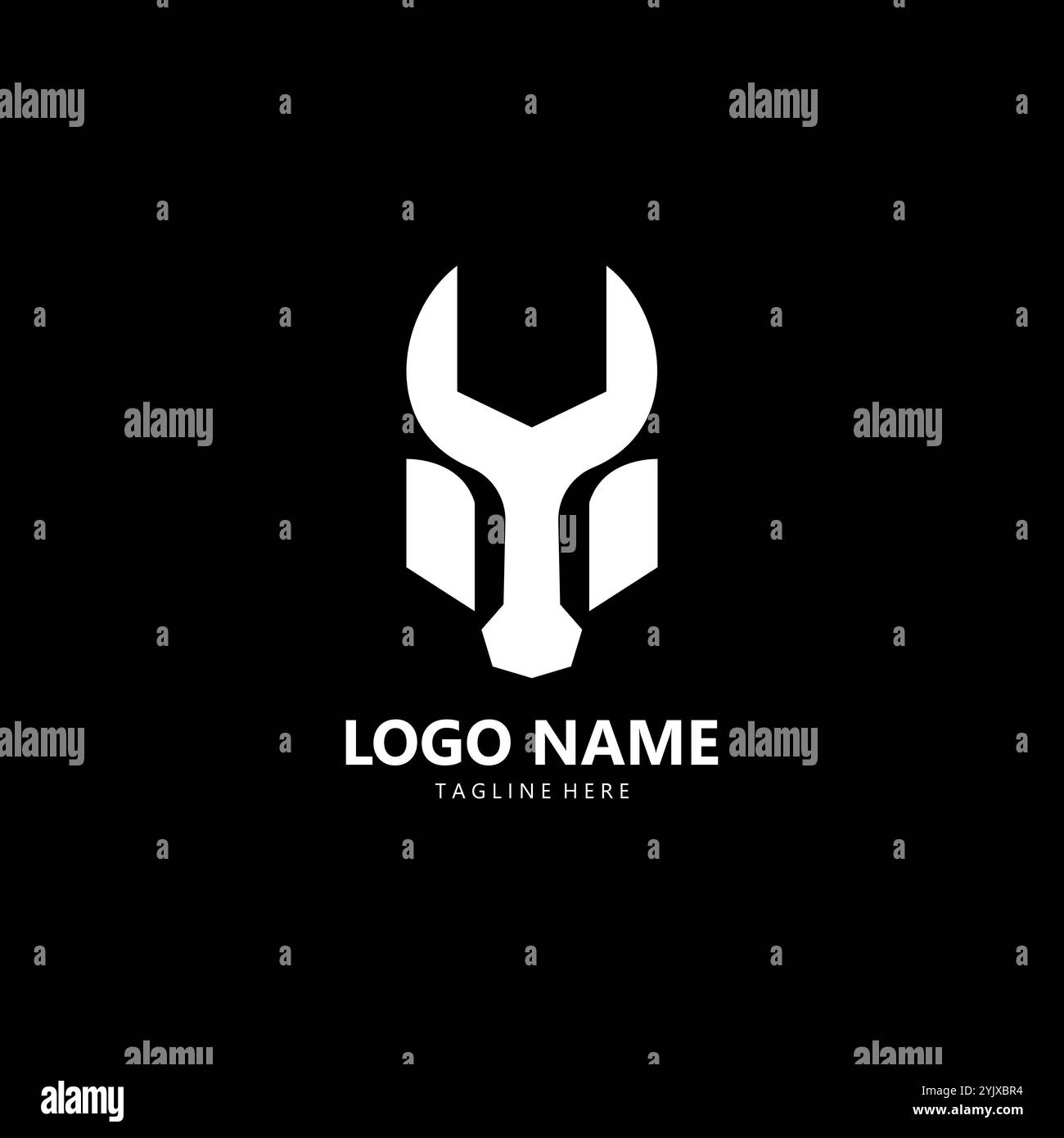 logo del garage buffalo vettoriale Illustrazione Vettoriale