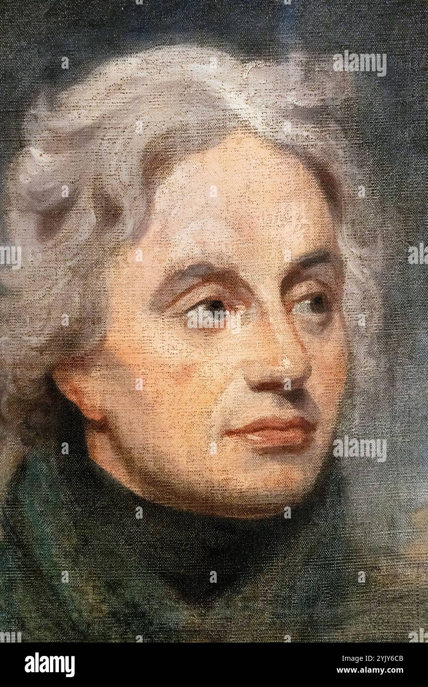 Ritratto del viceammiraglio Horatio Nelson (1801) di William Beechey, Queen's House, Greenwich, Londra, Inghilterra Foto Stock