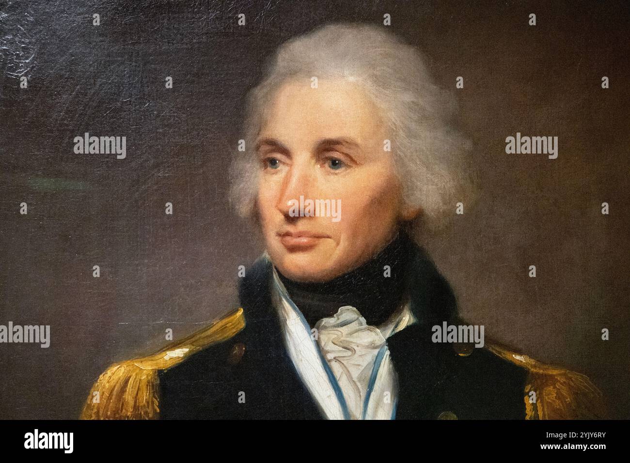 Ritratto del viceammiraglio Horatio Nelson (1798) di Lemuel Francis Abbot, Queen's House, Greenwich, Londra, Inghilterra Foto Stock
