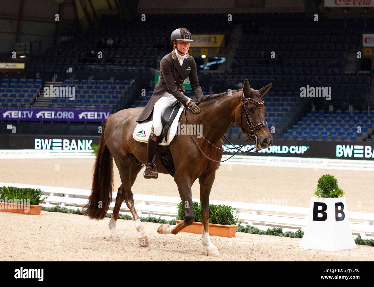 Stoccarda, Germania. 15 novembre 2024. Isabel Cool German Masters Stuttgart 38. Internationales Reitturnier, 15.11.2024 foto: Eibner-Pressefoto/Luan Bahtijari credito: dpa/Alamy Live News Foto Stock