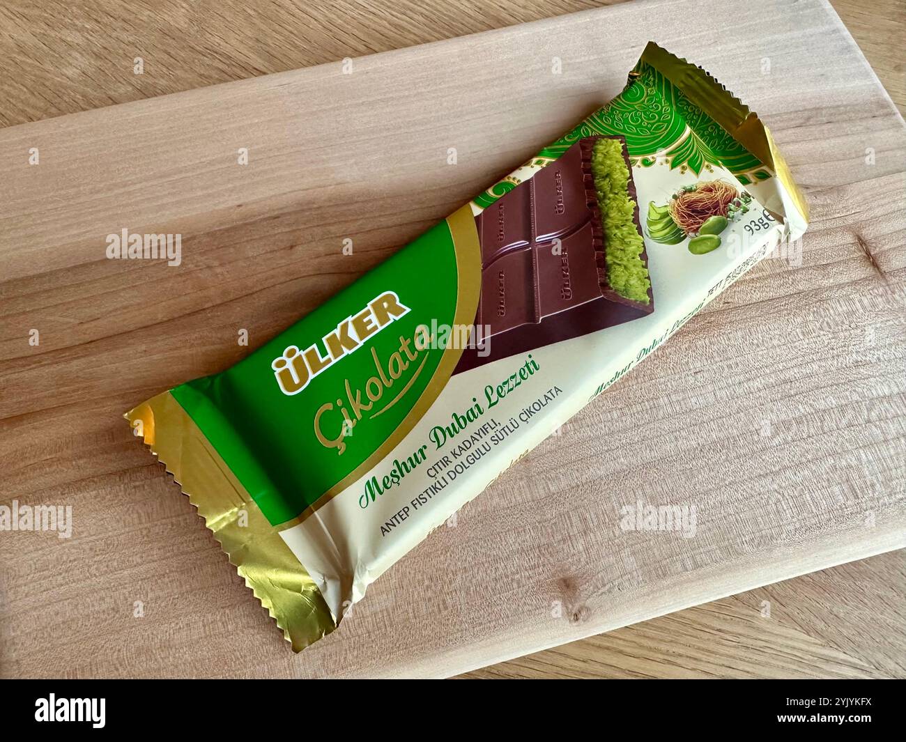 Un bar di cioccolato di Dubai dell'azienda turca Ülker Foto Stock