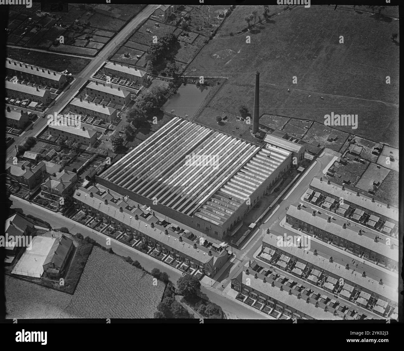 Westfield Mill, Barnoldswick, Lancashire, C1930. Foto Stock