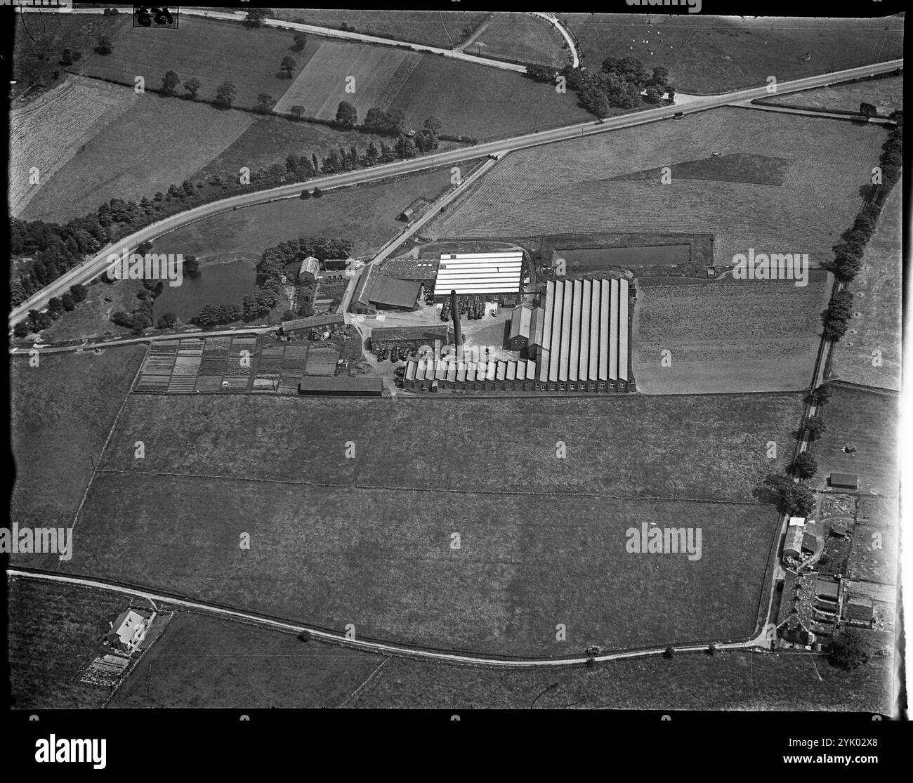 Park Woollen Mills, Rawdon, West Yorkshire, 1930. Foto Stock