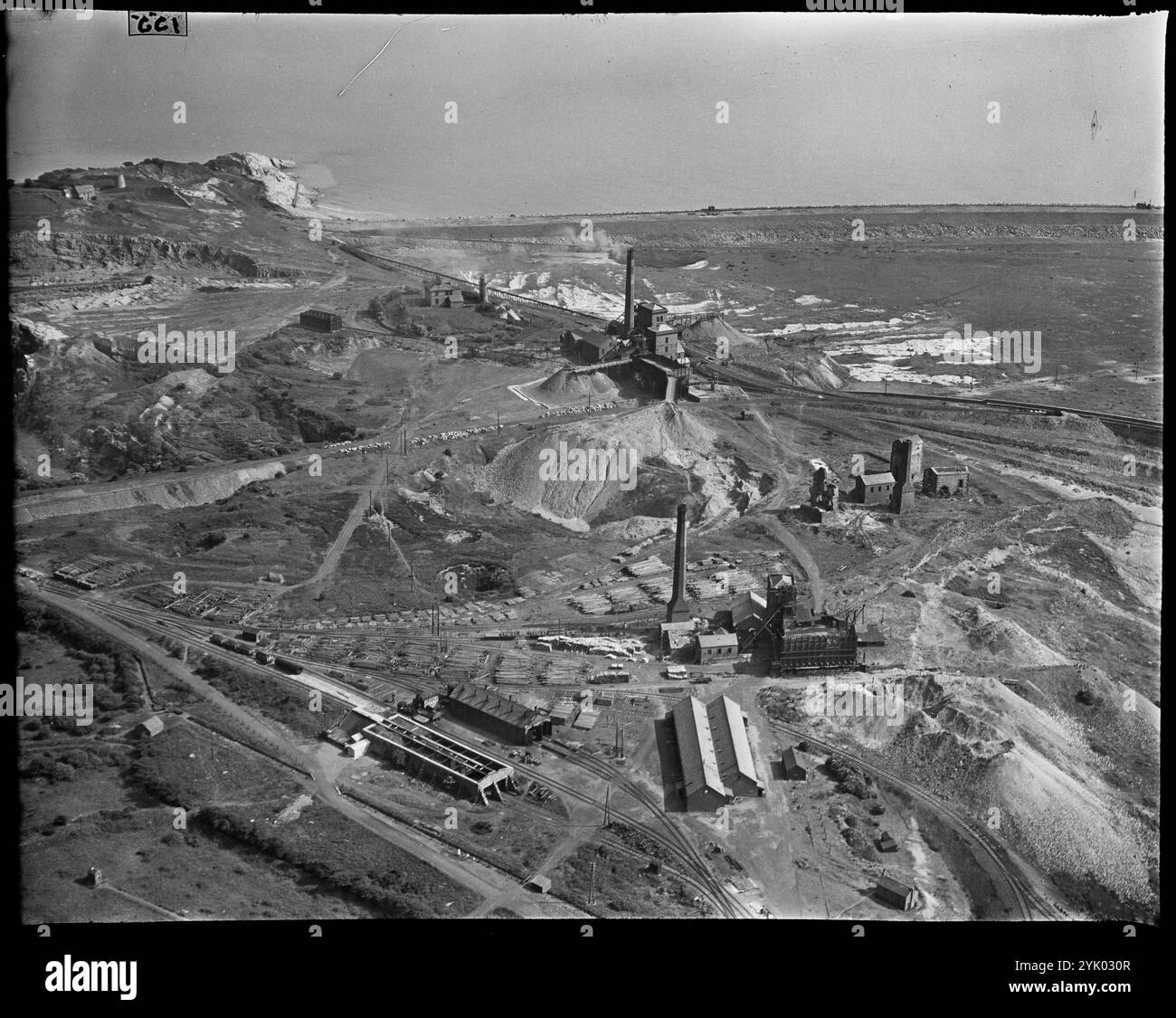 Hodbarrow Iron ore Mines, Millom, Cumbria, c1930. Foto Stock