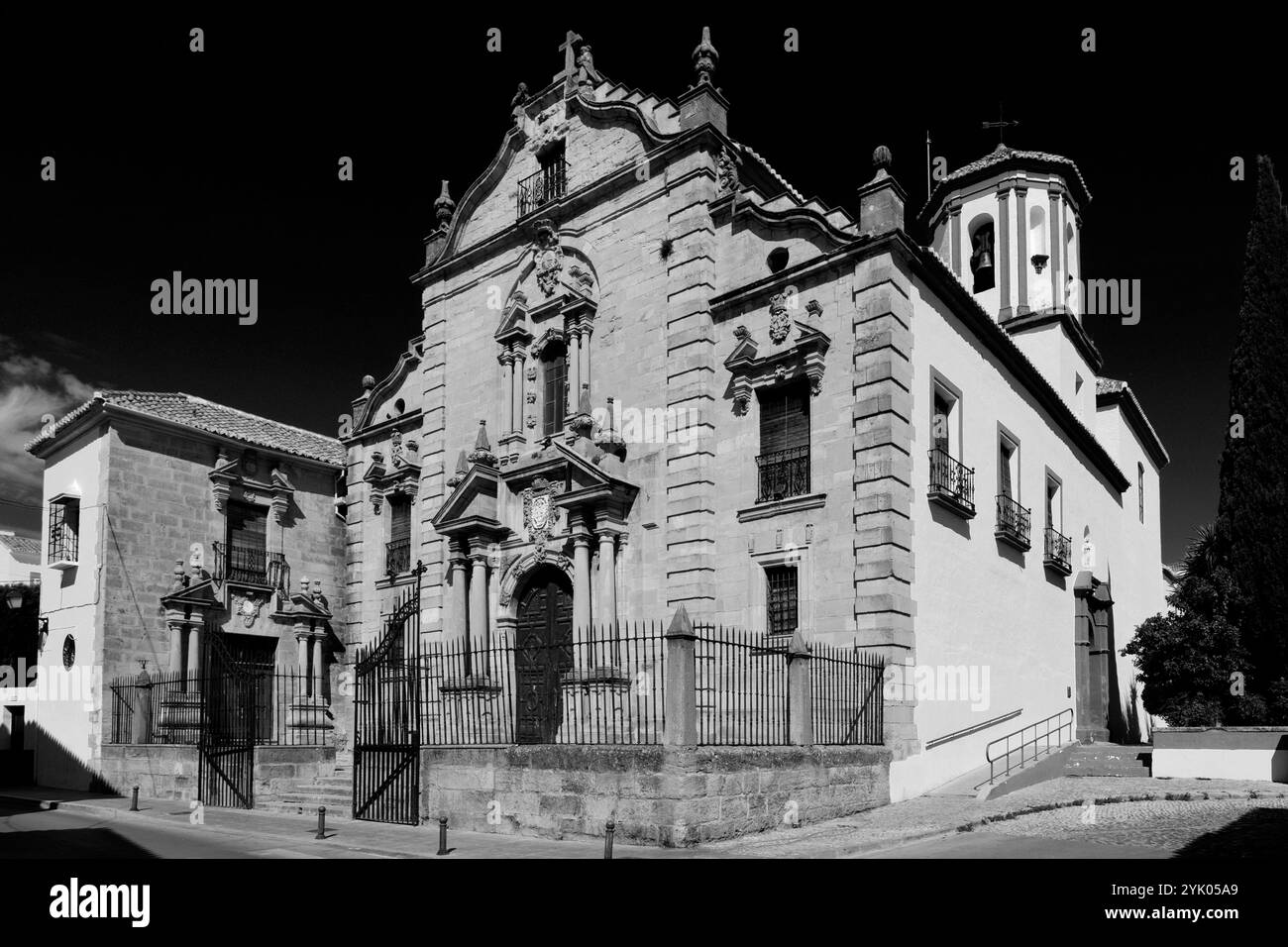 La chiesa di Santa Cecilia, città di Ronda, Andalusia, Spagna, Europa Foto Stock