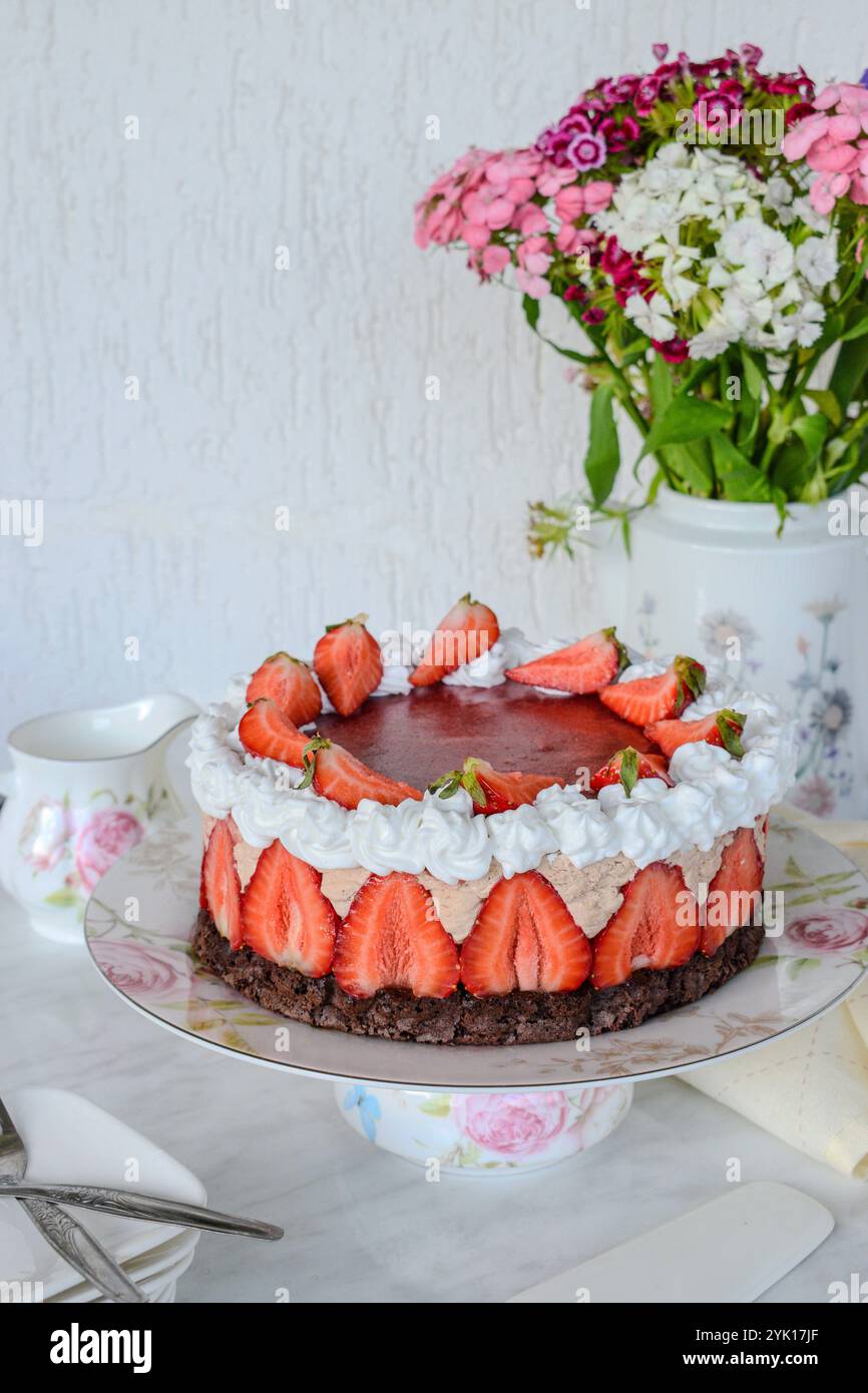 Cucinare è la mia passione e il mio hobby. Fotografare il mio pasto mi rende completo e felice. La mia parte preferita della giornata è cucinare per la mia bella famiglia. Foto Stock