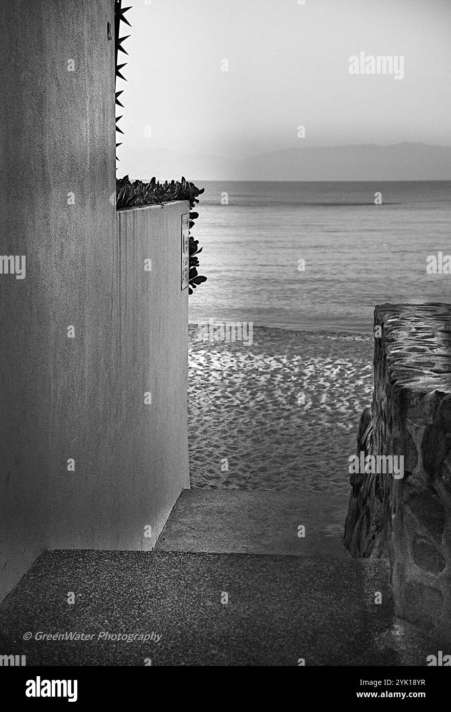 Gradini di accesso alla spiaggia Foto Stock
