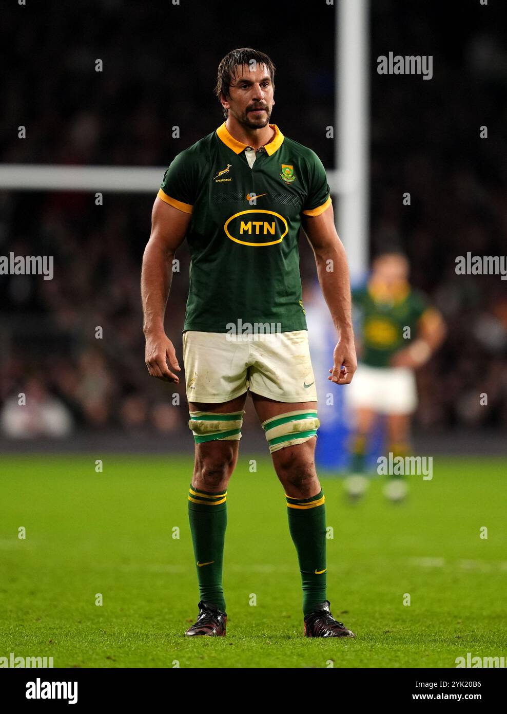 Londra, Inghilterra. 16 novembre 2024. Eben Etzebeth sudafricano durante la partita delle Autumn Nations Series 2024 tra Inghilterra e Sudafrica all'Allianz Stadium di Twickenham. Crediti: Ben Whitley/Alamy Live News Foto Stock