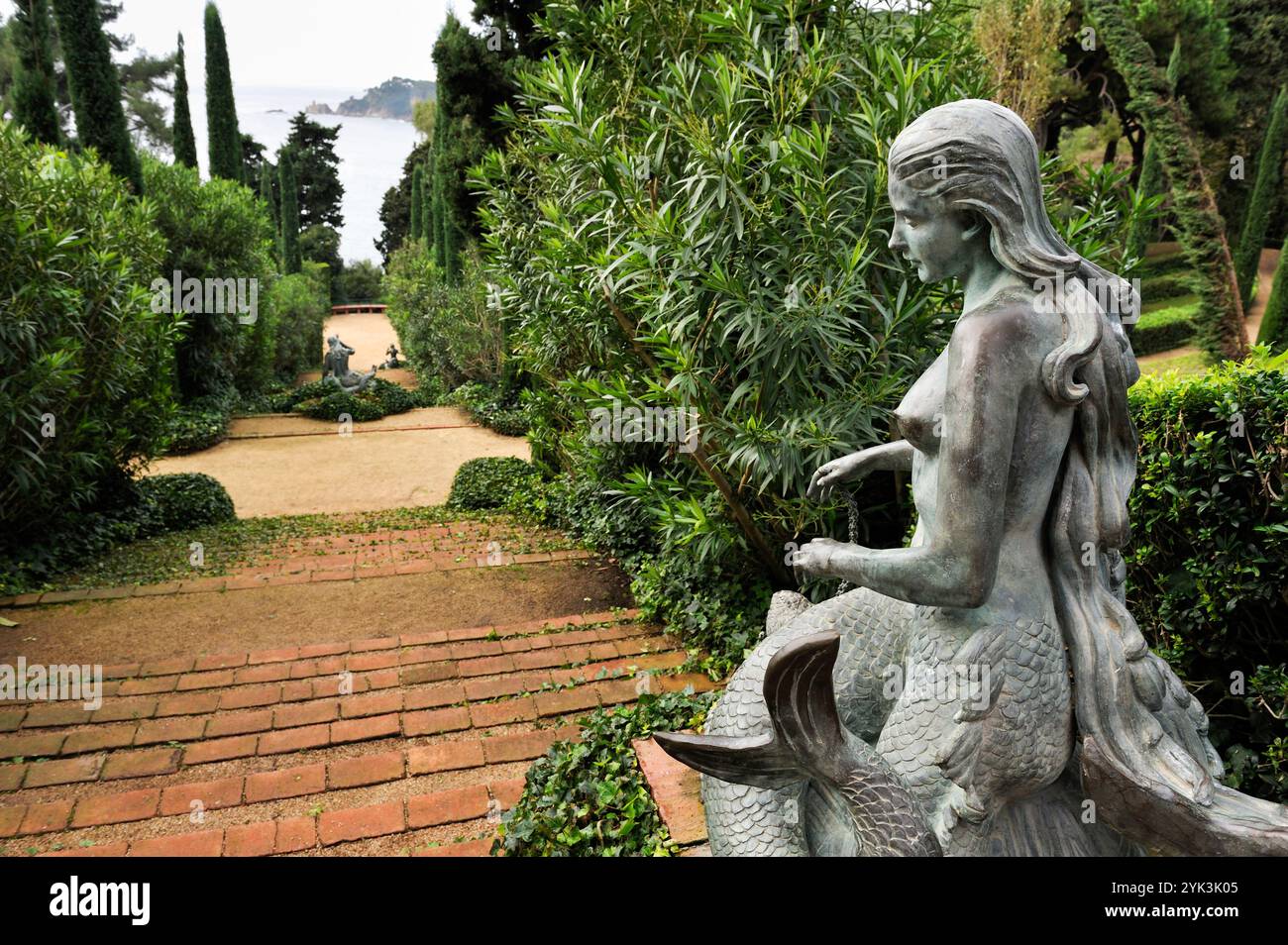 Giardini di Santa Clotilde (designer: Nicolau Rubio i Tuduri). Lloret de Mar, provincia di Girona, comunità autonoma della Catalogna, Spagna, Europa Foto Stock