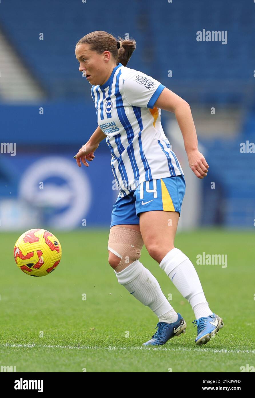 Brighton, Regno Unito. 16 novembre 2024. Fran Kirby di Brighton durante il Barclays Women's Super League match tra Brighton & Hove Albion e West Ham United all'American Express Stadium. Crediti: James Boardman/Alamy Live News Foto Stock