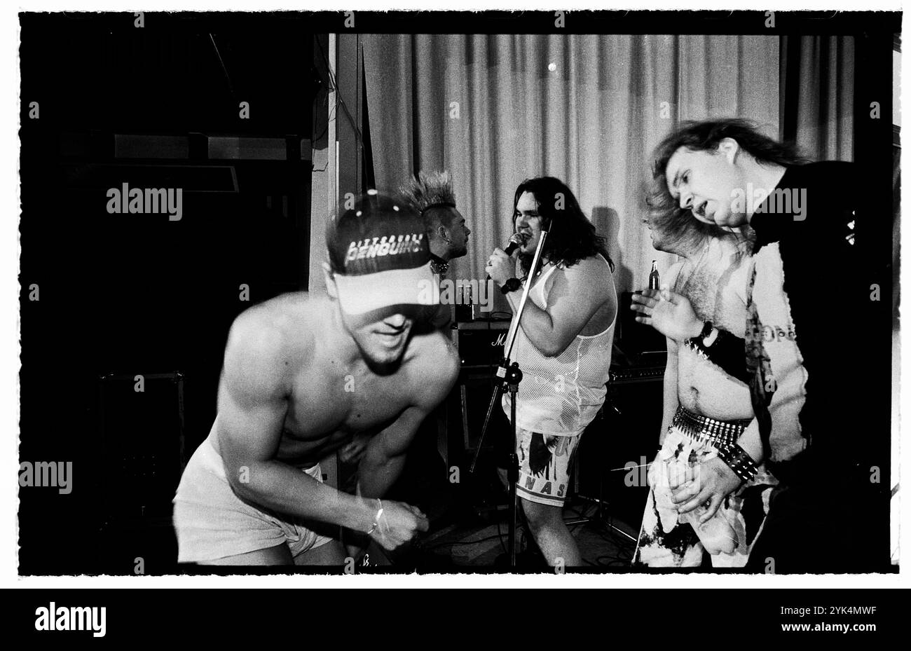 Gruppo sconosciuto durante il concerto al Motala Folkets Park, Motala, Svezia. Foto Stock