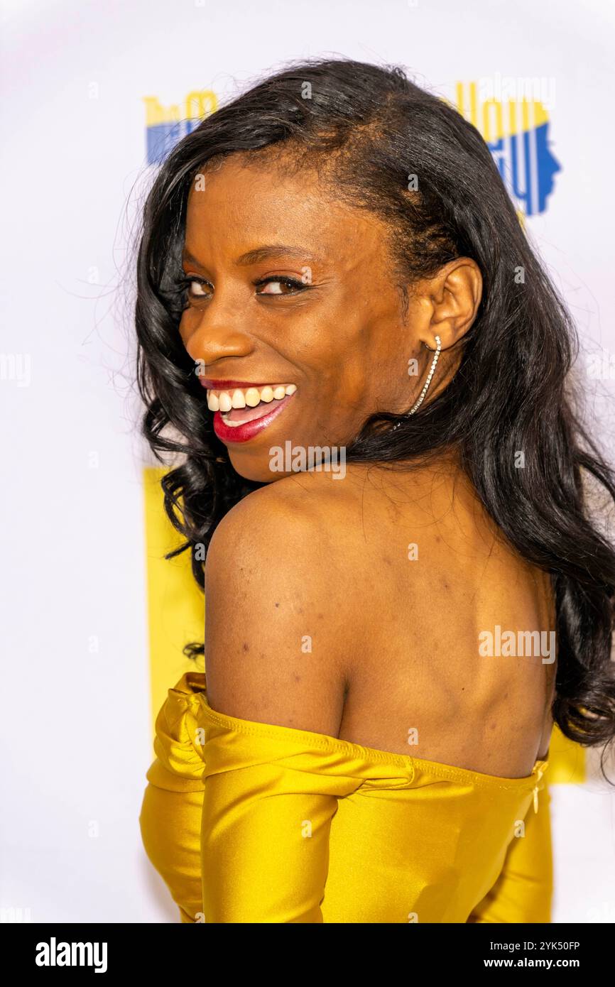 Los Angeles, Stati Uniti. 16 novembre 2024. L'attrice Angelique Bates partecipa al 4° Annual Fundraising Gala di Monique Woolley Foundation presso la XO Banquet Hall, Los Angeles, CA, 16 novembre 2024 Credit: Eugene Powers/Alamy Live News Foto Stock