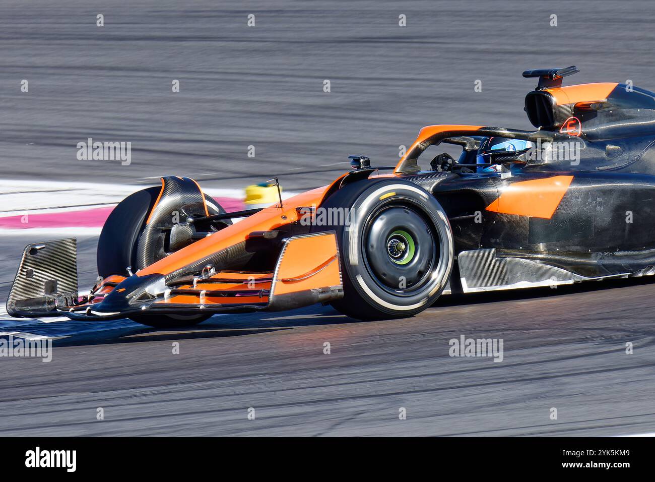 Prova McLaren Nyck De Vries 2024 a le Castellet, FRANCIA, 17/11/2024 Florent 'MrCrash' B. Foto Stock