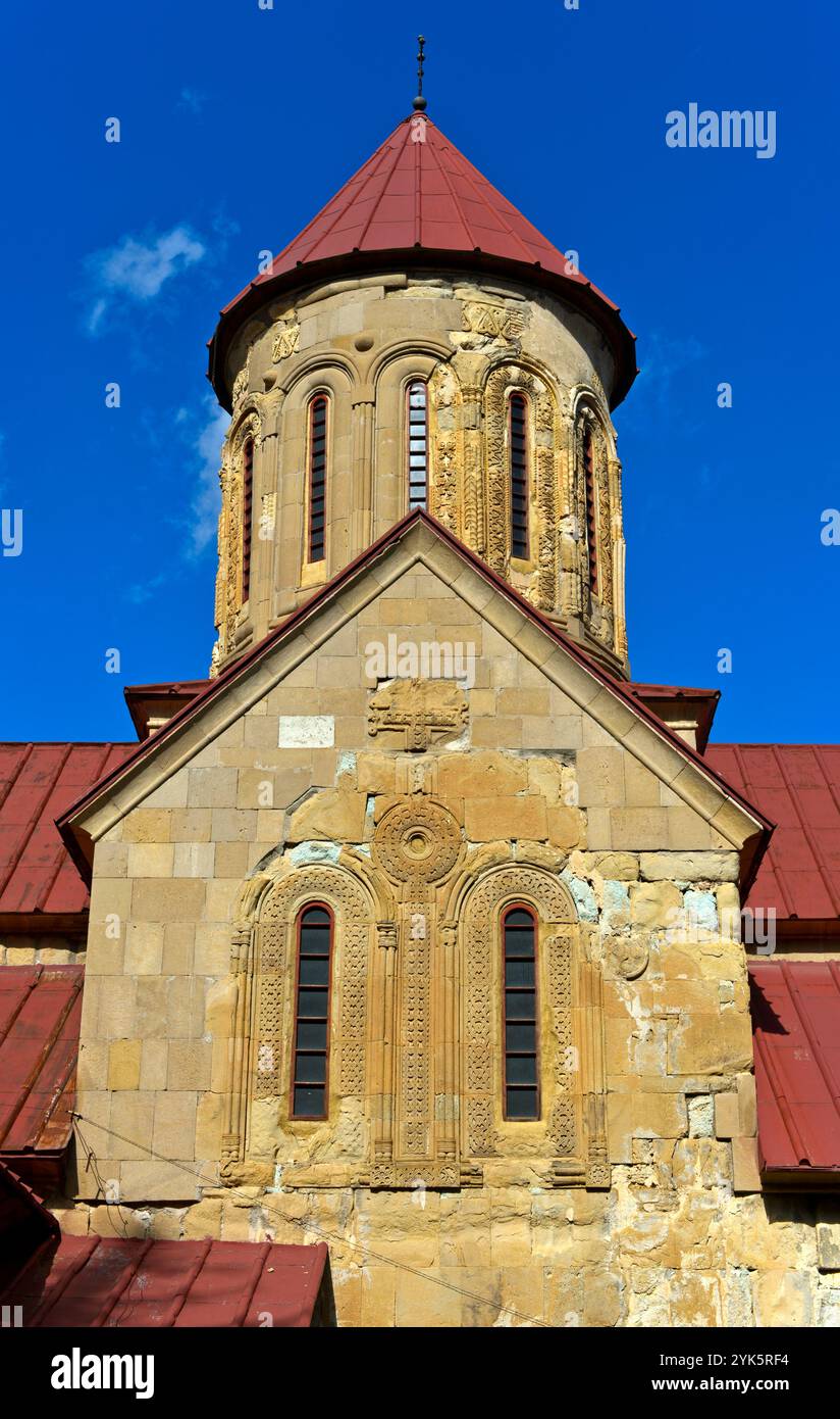 Chiesa principale nel Monastero Betania della Natività della Santa madre di Dio, tondo di tholobate, Kwesseti, Georgia Foto Stock