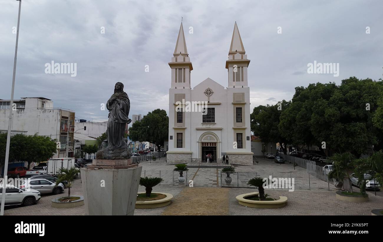 juazeiro, bahia, brasile - 14 novembre 2024: Veduta del Santuario della Cattedrale di nostra Signora delle Grotte nella città di Juazeiro. Foto Stock