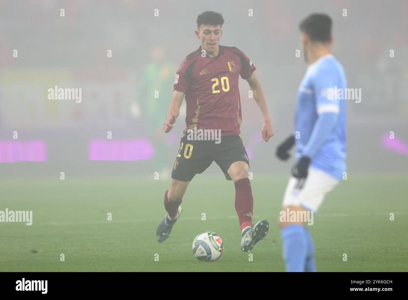 Budapest, Ungheria. 17 novembre 2024. Ameen al-Dakhil del Belgio, fase della UEFA Nations League, partita del 6° giorno tra Israele e Belgio alla Bozsnik Arena di Budapest, Ungheria, il 17 novembre 2024. Foto: Matija Habljak/PIXSELL credito: Pixsell/Alamy Live News Foto Stock