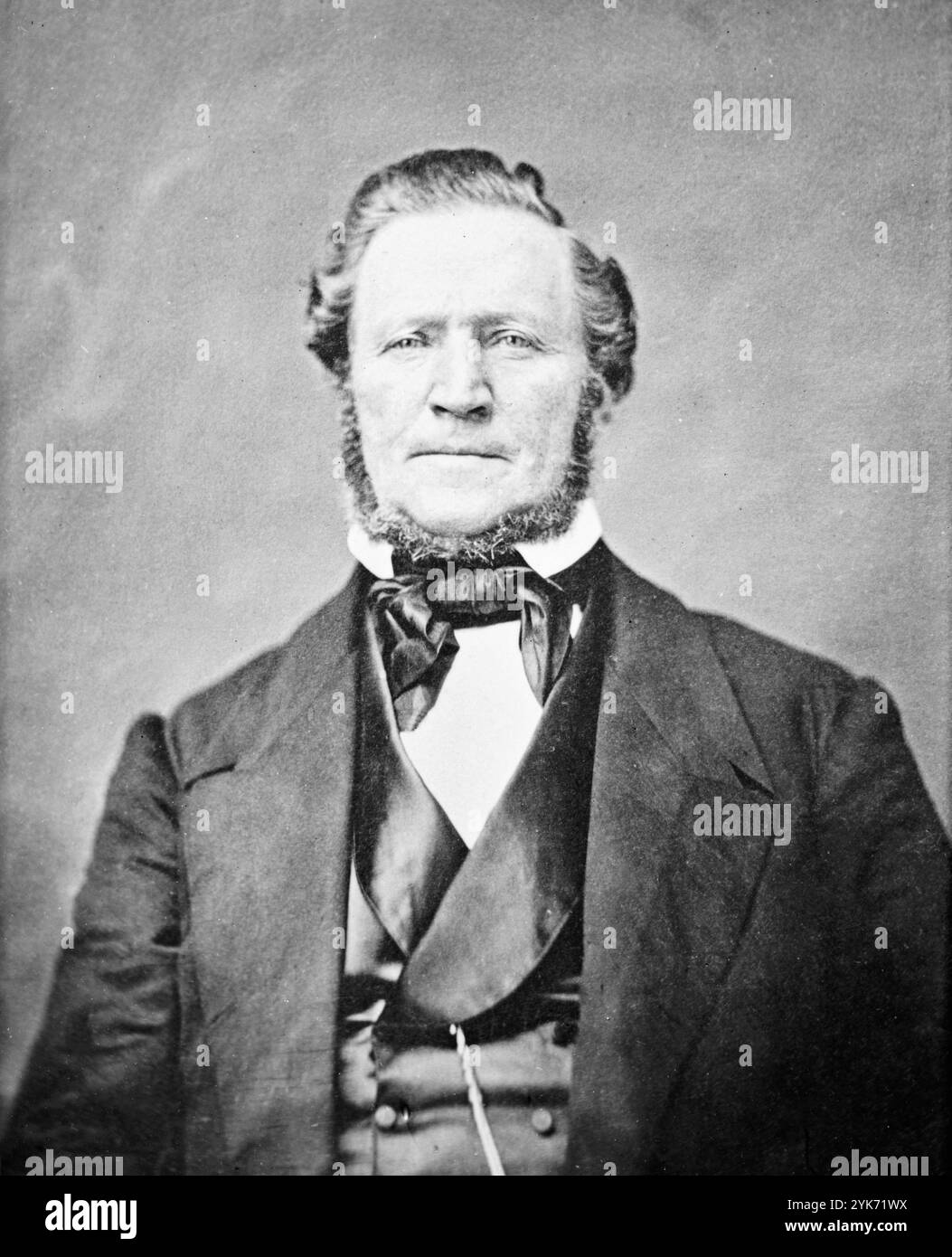 Brigham Young (1801 – 1877), leader religioso e politico statunitense. Secondo presidente della Chiesa di Gesù Cristo dei Santi degli ultimi giorni Foto Stock